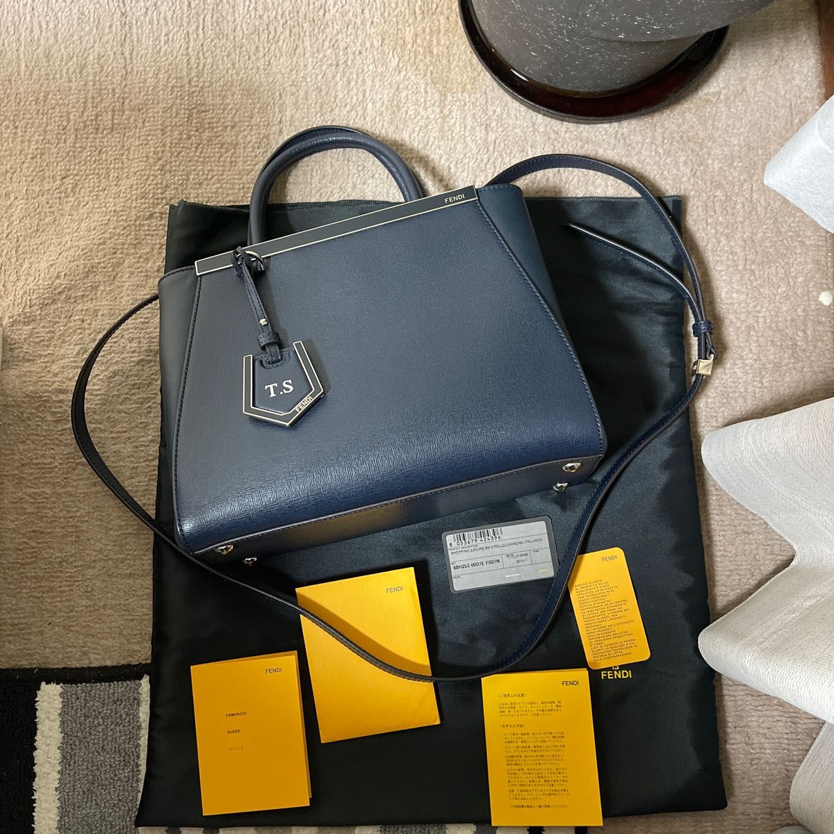 新品未使用】FENDI フェンディ バイザウェイミニ ブルー/ホワイト