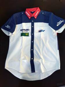 Team SUZUKI team Suzuki short sleeves pit shirt M size Suzuki 