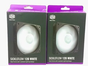 !COOLER MASTER SICKLEFLOW 120 WHITE MFX-B2DN-18NPW-R1 2 шт. комплект! утиль 