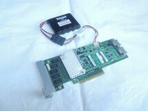 Fujitsu D3116C PCIe 3.0 SAS Raid Controller CacheVault/Capacitor付き 動作画面有_画像1