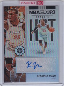 【Kendrick Nunn RC】 2019-2020 Panini Hoops Premium Stock Rookie Hot Signatures auto Prizm