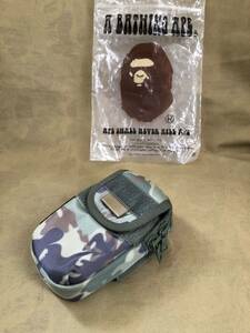 ガジェットケース a bathing ape ポーチ 迷彩 BAPE 当時物　未使用品