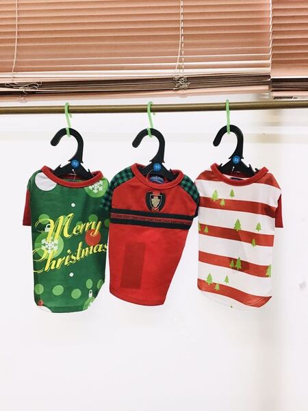 超特価 3枚セット SS E② クリスマス X'mas 犬の服 SSサイズ 首囲:20cm 胴囲:26~32cm 着丈:21cm 標準犬種:チワワ ㈱ナイス企画
