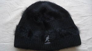 KANGOL old model knit cap black one size 50%off half-price Kangol letter pack post service light 