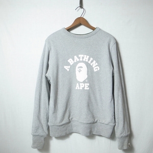 A BATHING APE アベイシングエイプ リバーシブル スウェット / 両面プリント ロゴ ブランド古着 アーカイブ 