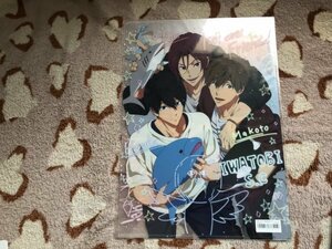 130クリアファイル　劇場版 Free！Road to the World 夢 京アニ　鳥取県 岩美町コラボ　アニメイト池袋本店　七瀬遙　橘真琴　松岡凛