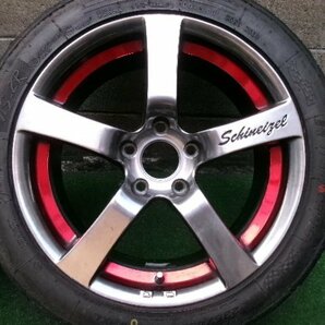 スバル インプレッサ WRX STi GDB 装着に! 社外品 スポーク ホイール タイヤ 4本SET 5H-114.3 17インチ 8J+48 235/45ZR17 ナンカン NS-ZRの画像2