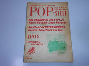 雑誌 POP-SICLE 1977年12 no9 ポップシクル 木崎義二 音楽評論 ゲイリー US パット ブーン ボンズ クリスマスソング