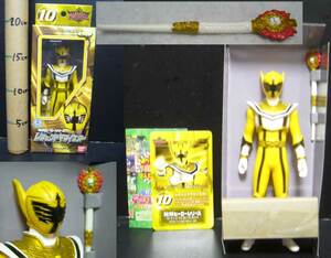 Легенда Maji Yellow/Soft VI/Sentai Hero Series №10/Card &amp; Wemon Dial Stod/2005 Product ★ New