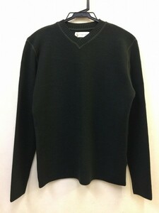 [086]ROTTWEILERロットワイラー/V NECK KNIT Vネックニットメリノウール/OLIVEオリーブ/サイズM【国内正規品/新品未使用/定価以下】