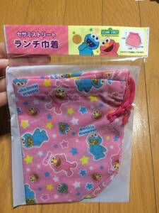 セサミストリート ランチ巾着 巾着袋 お弁当袋 新品①