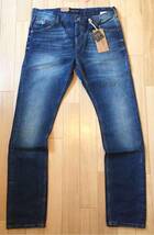 〜5/7◆ 新品「SCOTCH&SODA」テーパードジーンズ Blue SIZE:33/34 トルコ製 ボタンフライ アムステルダム発_画像1