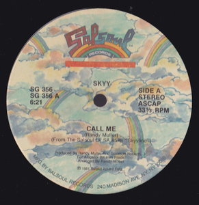 ダンクラ12inch★SKYY / Call me / When you touch me★Salsoul★