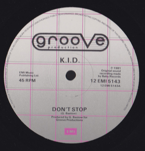 ダンクラ12inch★K.I.D. / Don’t stop / Do it again★U.K.盤・Groove Production★