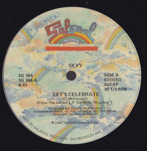 ダンクラ12inch★SKYY / Let’s celebrate★Salsoul★