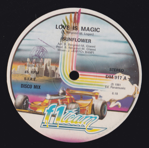 イタロブギー12inch★SUNFLOWER / Love is magic★F1 team★