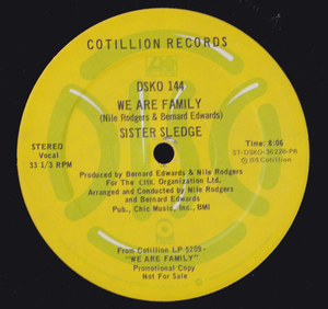 ダンクラ12inch★SISTER SLEDGE / We are family★Cotilion★