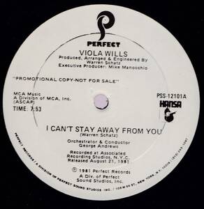 ダンクラ12inch★VIOLA WILLS / I can’t stay away from you★Perfect★