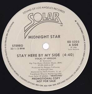 ダンクラ12inch★MIDNIGHT STAR / Stay here by my side★promo only・U.S.盤・Solor★