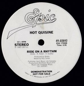 ダンクラ12inch★HOT QUISINE / Ride on a rhythm★Epic★