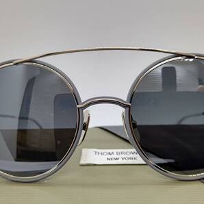 トムブラウン サングラス 送料無料 税込 新品 THOM BROWNE TB-108-B-T-GRY-SIL-50 シルバーミラーレンズ
