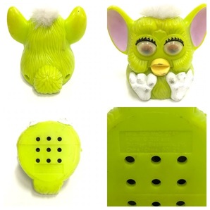 ファービー おもちゃ グリーン マクドナルド McDonald 1998年製 Furby TOY コレクション ビンテージ アンティーク オールド レトロ D-1556の画像3