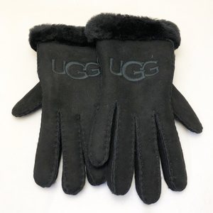  new goods UGG UGG lady's leather gloves 20931 black M size 