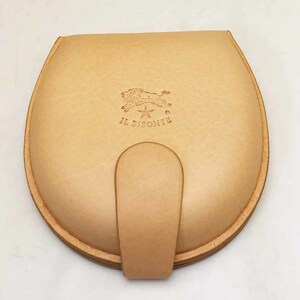  new goods IL BISONTE Il Bisonte coin case SCP013 natural 