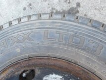 J196 205/70R16 冬2本セット スタッドレス LT 111/109L 205/70-16 DUNLOP WINTER MAXX LT03 チューブレス 16インチ鉄ホイール TOPY_画像6