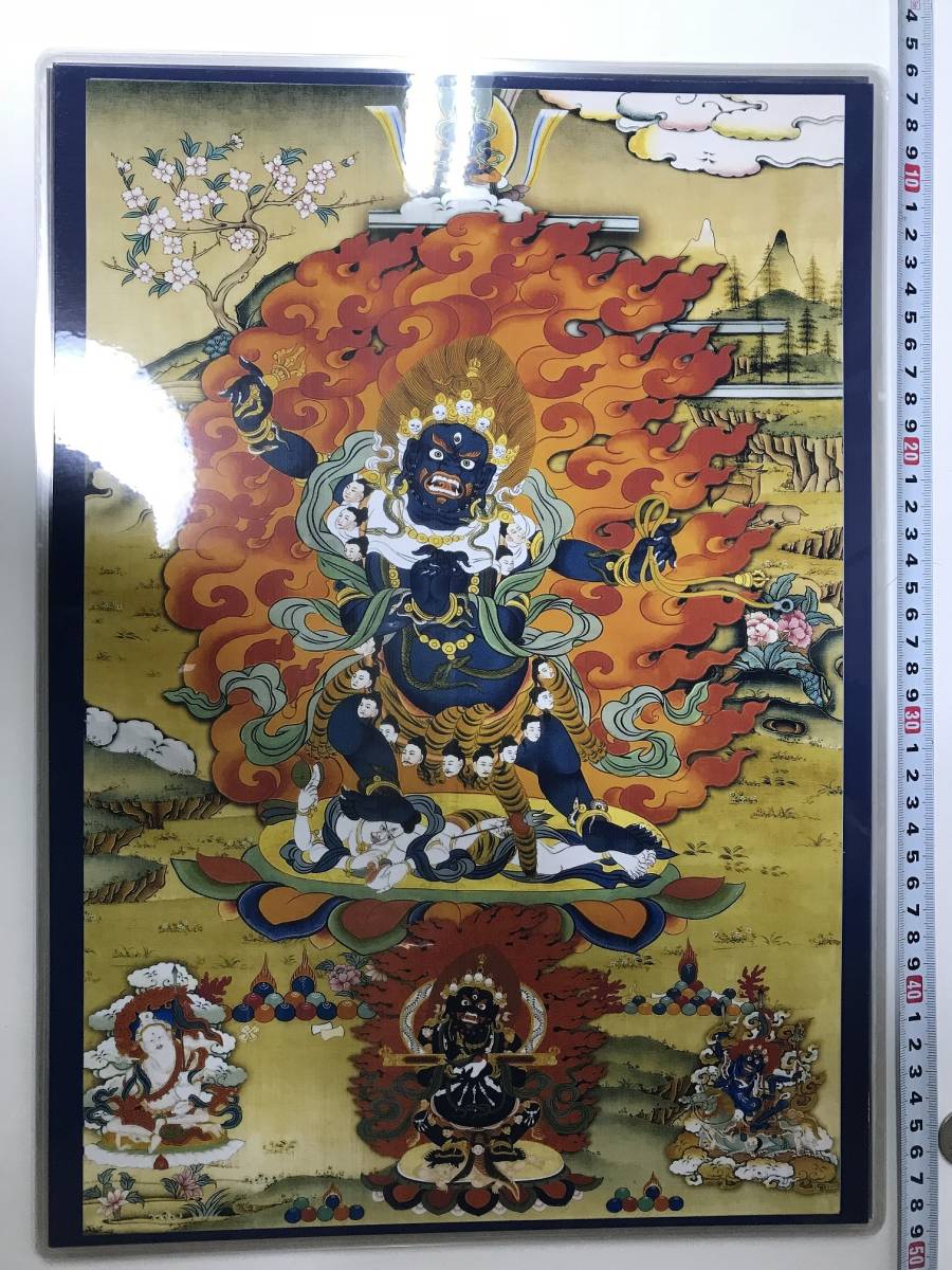 तिब्बती बौद्ध धर्म बौद्ध चित्रकला A3 आकार: 297 x 420 मिमी मंडल वज्रपाणि बोधिसत्व, कलाकृति, चित्रकारी, अन्य