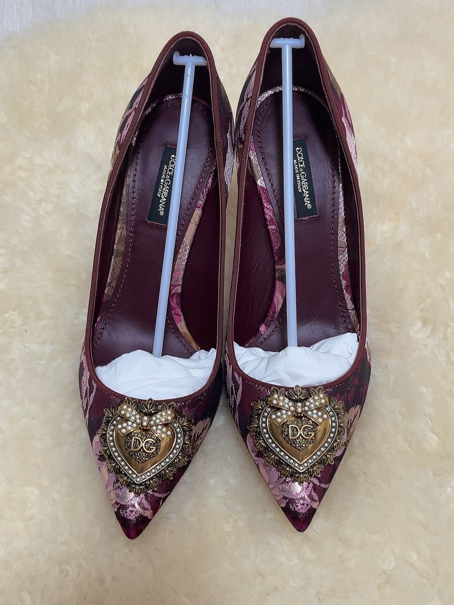 DOLCE&GABBANA ビジュー付きツイードパンプス|PayPayフリマ