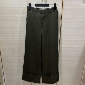 エンフォルド カーキワイドパンツ