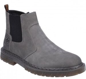 бесплатная доставка RIEKER 29cm со вставкой из резинки ботинки серый n задний кожа кожа Chelsea бизнес обувь Loafer спортивные туфли JJJ129