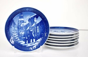 ロイヤルコペンハーゲン ROYAL COPENHAGEN イヤープレート 7枚セット 1996 1997 1998 1999 2000 2001 2002 箱無し 2211LA030