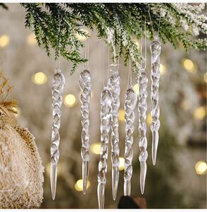 クリスマス オーナメント 北欧インテリア氷柱つらら雪 氷 冬 ツリー 飾り 装飾
