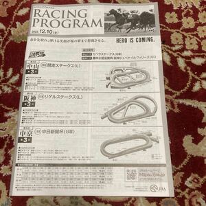 JRAレーシングプログラム2022.12.10(土)中日新聞杯(GⅢ)、師走ステークス(L)、リゲルステークス(L)