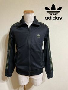 【新品】 adidas originals アディダス オリジナルス ジャージ トラックトップ ジャケット サイズL 長袖 黒 カモフラライン FM3363