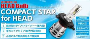 レーシングギア RG LEDヘッドライトバルブ H9 H11 6000K 4400lm COMPACT STAR for HEAD RGH-P791