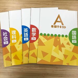 中学　冬期テキスト　Ａ　中３　５教科セット