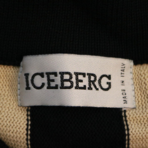 イタリア製アイスバーグ ICEBERG ドルマンスリーブ！クルーネック！ロングカーディガン ボタン式前開きセーター 上質コットンニット 120605_画像6