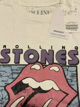 新品 希少！大人気！JS別注 THE ROLLING STONES/ザ ローリング ストーンズ半袖Tシャツ【AMERICAN TOUR】白Ｍ_画像8