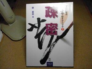 疎密・プロに学ぶ書のテクニック7　劉 蒼居　可成屋　2002年初版　中身に墨汚れ等有り/通読には問題無いと思われます　