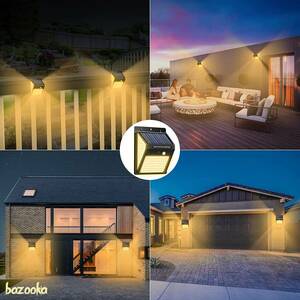  solar light warm lamp color 3 surface luminescence sensor light 2 piece set 3.. lighting mode installing field light IP65 waterproof sun light charge automatic lighting switching off the light entranceway garden 