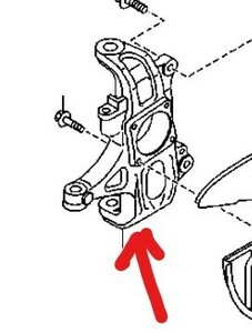 【左右セット 純正 未使用】 マツダ ロードスター MX5 MX-5 NCEC NC ステアリング ナックル 00770-1