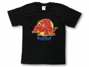 バッド・ブル(BAD BULL)柄Tシャツ(ブラック)／サイズM