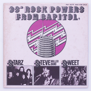 美盤　3S' ROCK POWERS FROM CAPITOL 宣伝見本盤　STARZ　SWEET　STEEVE MILLER BAND　非売品