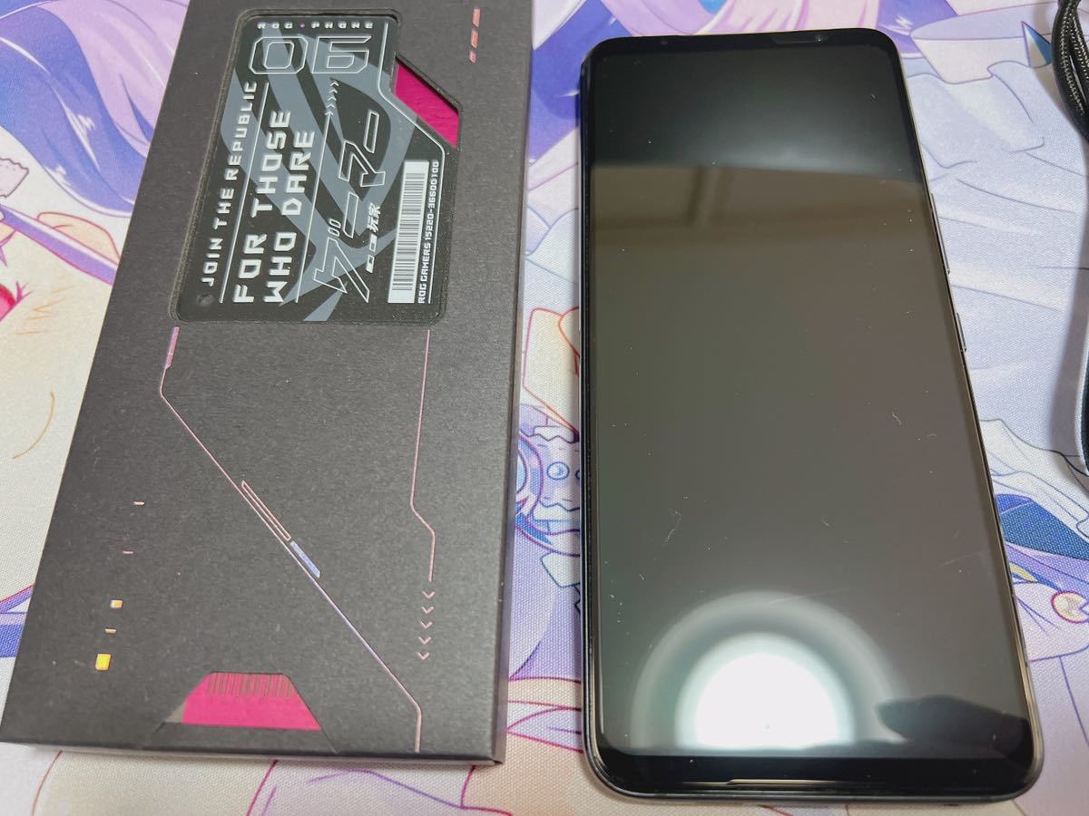 白木/黒塗り 【新品未開封】Rog Phone 6d 灰色 グローバルROM 12/256