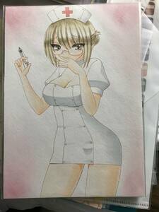 Art hand Auction Nurse sisters and friends - hand-drawn illustration, Comics, Anime Goods, Hand-drawn illustration