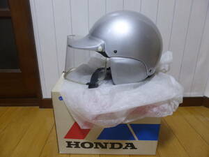 HONDA☆ホンダ　PT-F33　シルバー　ヘルメット　Mサイズ　ヴィンテージ　未使用☆