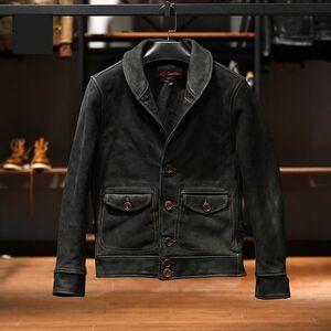 秋冬ライダース アメカジ　復刻　1.2mm牛革 レザージャケット カウハイド 革ジャン メンズ本革 Ｍ～4XL